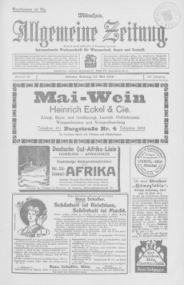 Allgemeine Zeitung Samstag 14. Mai 1910