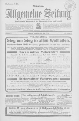 Allgemeine Zeitung Samstag 28. Mai 1910