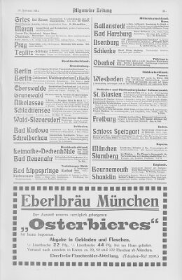 Allgemeine Zeitung Samstag 18. Februar 1911