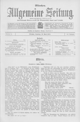 Allgemeine Zeitung Samstag 15. April 1911