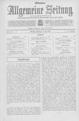 Allgemeine Zeitung Samstag 17. Juni 1911