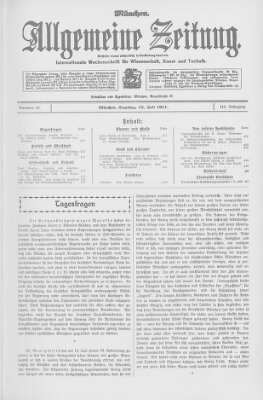 Allgemeine Zeitung Samstag 15. Juli 1911