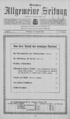 Allgemeine Zeitung Sonntag 13. Januar 1918