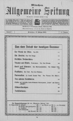 Allgemeine Zeitung Sonntag 17. Februar 1918