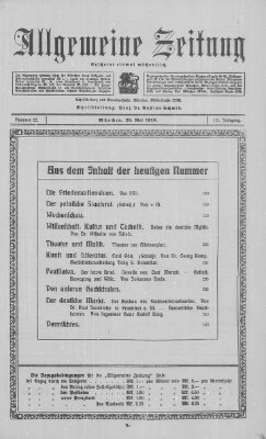 Allgemeine Zeitung Sonntag 26. Mai 1918