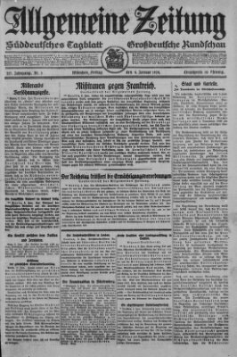 Allgemeine Zeitung Freitag 4. Januar 1924