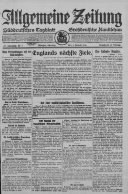 Allgemeine Zeitung Dienstag 8. Januar 1924