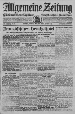 Allgemeine Zeitung Sonntag 13. Januar 1924