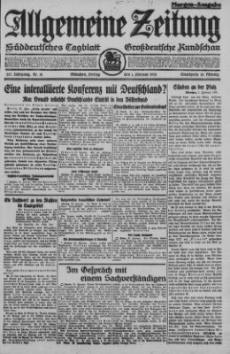 Allgemeine Zeitung Freitag 1. Februar 1924