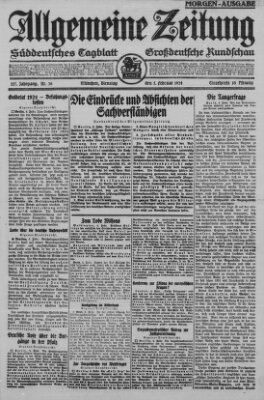 Allgemeine Zeitung Dienstag 5. Februar 1924