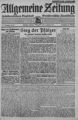 Allgemeine Zeitung Sonntag 17. Februar 1924