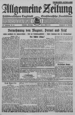 Allgemeine Zeitung Dienstag 4. März 1924