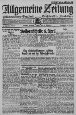 Allgemeine Zeitung Mittwoch 19. März 1924