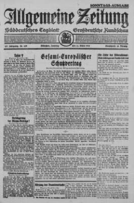 Allgemeine Zeitung Sonntag 23. März 1924