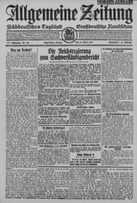 Allgemeine Zeitung Freitag 11. April 1924