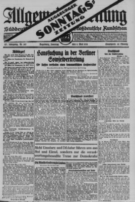 Allgemeine Zeitung Sonntag 4. Mai 1924