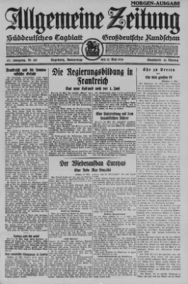 Allgemeine Zeitung Donnerstag 15. Mai 1924