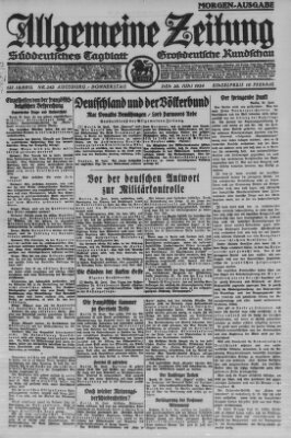 Allgemeine Zeitung Donnerstag 26. Juni 1924