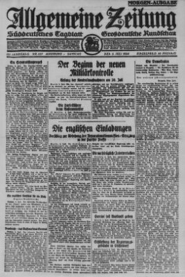 Allgemeine Zeitung Samstag 5. Juli 1924