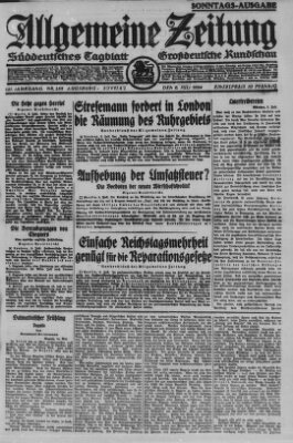 Allgemeine Zeitung Sonntag 6. Juli 1924