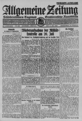 Allgemeine Zeitung Freitag 11. Juli 1924