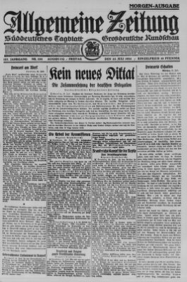 Allgemeine Zeitung Freitag 25. Juli 1924