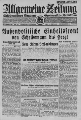 Allgemeine Zeitung Sonntag 27. Juli 1924