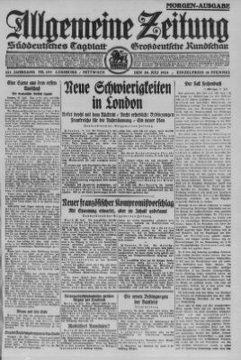 Allgemeine Zeitung Mittwoch 30. Juli 1924