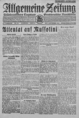 Allgemeine Zeitung Freitag 5. September 1924