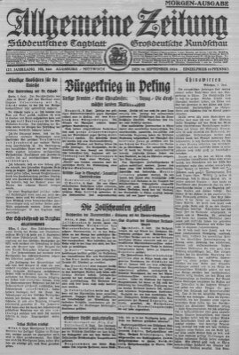 Allgemeine Zeitung Mittwoch 10. September 1924