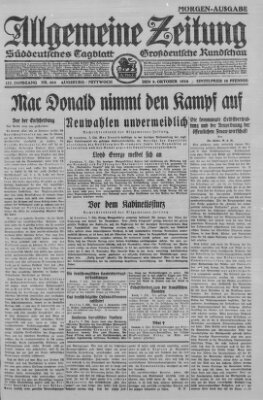 Allgemeine Zeitung Mittwoch 8. Oktober 1924