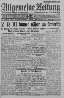 Allgemeine Zeitung Dienstag 14. Oktober 1924