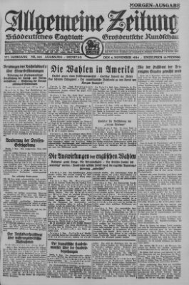 Allgemeine Zeitung Dienstag 4. November 1924