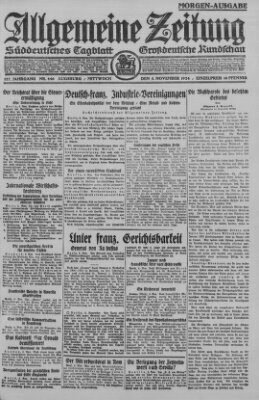 Allgemeine Zeitung Mittwoch 5. November 1924