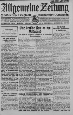 Allgemeine Zeitung Dienstag 23. Dezember 1924