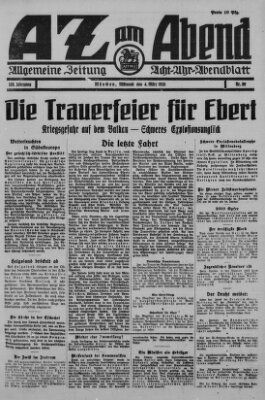 AZ am Abend (Allgemeine Zeitung) Mittwoch 4. März 1925