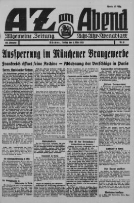 AZ am Abend (Allgemeine Zeitung) Freitag 6. März 1925