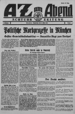 AZ am Abend (Allgemeine Zeitung) Donnerstag 12. März 1925