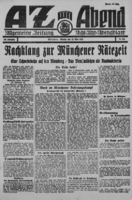 AZ am Abend (Allgemeine Zeitung) Montag 23. März 1925