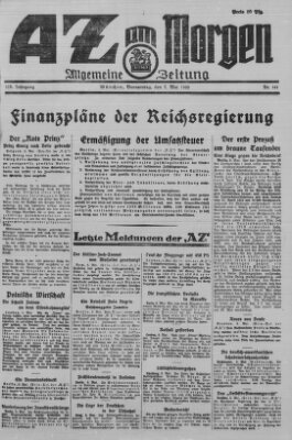 AZ am Morgen (Allgemeine Zeitung) Donnerstag 7. Mai 1925