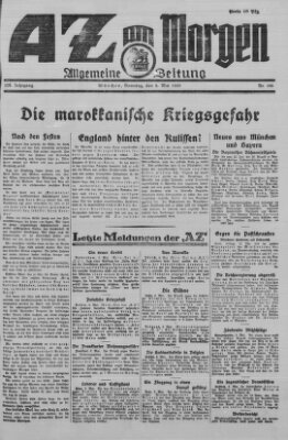 AZ am Morgen (Allgemeine Zeitung) Samstag 9. Mai 1925