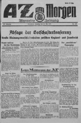 AZ am Morgen (Allgemeine Zeitung) Samstag 16. Mai 1925