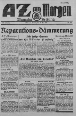 AZ am Morgen (Allgemeine Zeitung) Sonntag 17. Mai 1925