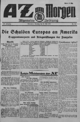 AZ am Morgen (Allgemeine Zeitung) Dienstag 19. Mai 1925