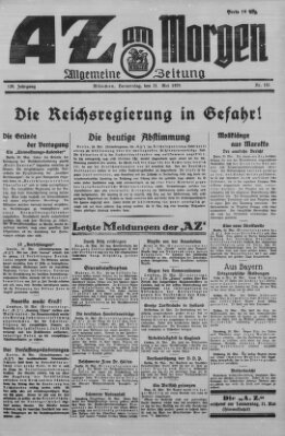 AZ am Morgen (Allgemeine Zeitung) Donnerstag 21. Mai 1925