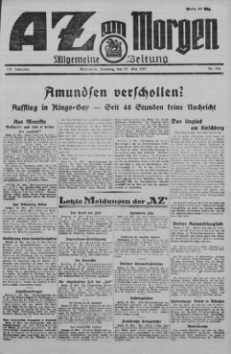 AZ am Morgen (Allgemeine Zeitung) Samstag 23. Mai 1925