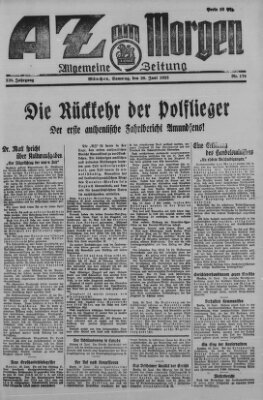 AZ am Morgen (Allgemeine Zeitung) Samstag 20. Juni 1925