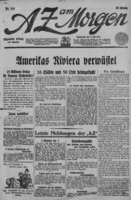 AZ am Morgen (Allgemeine Zeitung) Donnerstag 2. Juli 1925