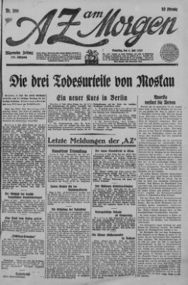 AZ am Morgen (Allgemeine Zeitung) Samstag 4. Juli 1925