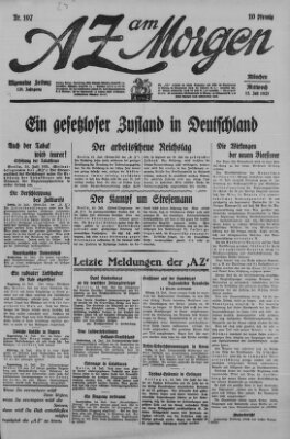 AZ am Morgen (Allgemeine Zeitung) Mittwoch 15. Juli 1925